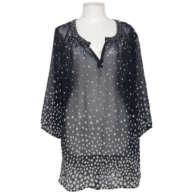 Blouse (Blue, White) from Alessa W Collection Polyester