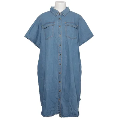 Denim dress (Blue) from Shein Curve Cotton, Polyester, Viscose
