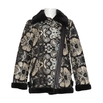 Shearling jacket (Black, Multicolored) from New Look Polyester, Polyurethane, Viscose