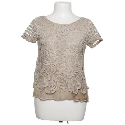 Top (Beige) fra Hallhuber Donna Polyester, Silke, Viscose