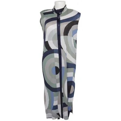 Jurk (Blauw, Grijs, Groen, Wit) van Pleats Please Polyester