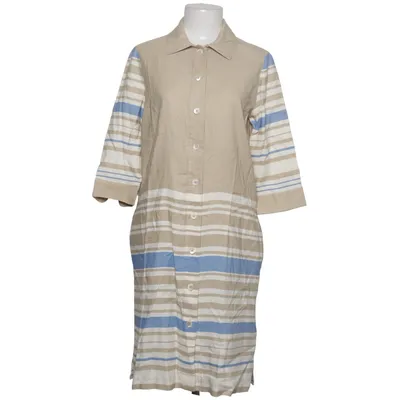 Skjortekjole (Beige, Blå, Hvid) fra Faconnable Linned, Silke