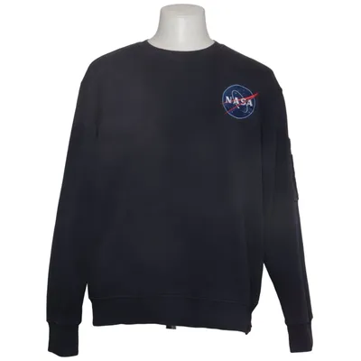 Sweatshirt (Blauw) van Alpha Industries Katoen, Polyester
