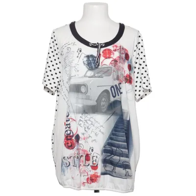 Top (Hvid, Sort, Rød) fra Gina Laura Elastan, Polyester, Viscose