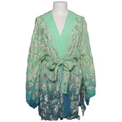 Robe de chambre (Vert, Bleu, Or) de Miss June Fibre métallique, Viscose
