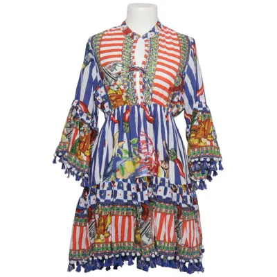 Kaftan (Blue, White, Multicolored) from Leoni Al Sole Cotton