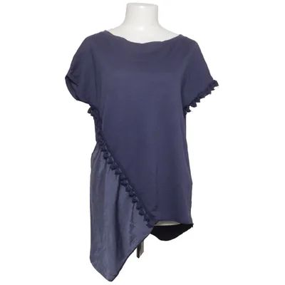 Top (Blauw) van Paquito Katoen, Zijde
