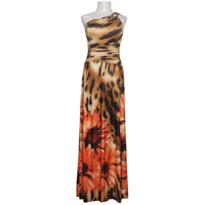 Maxi jurk (Oranje, Bruin, Meerkleurig) van Tricotonic Elastaan, Polyester