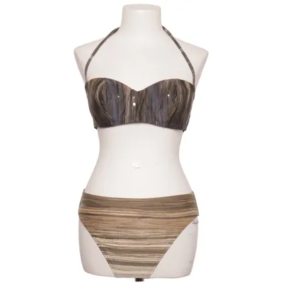 Bikini (Green, Beige, Gray) from Red Point Elastane, Polyamide