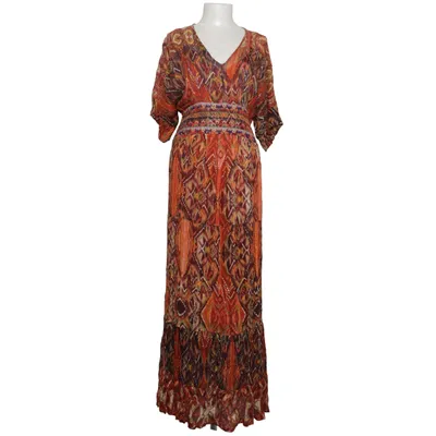 Robe longue (Orange, Multicolore) de Desigual Fibre métallique, Viscose