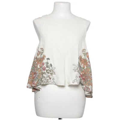 Blus (Vit, Flerfärgad) från Zara Trafaluc Collection Polyester, Viskos