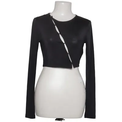 Crop Top (Schwarz) von Melissa Bentsen x NA-KD Elasthan, Polyester