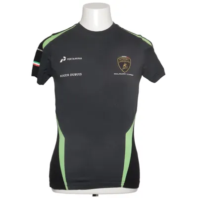 T-shirt (Grå, Sort, Grøn) fra Automobili Lamborghini Bomuld