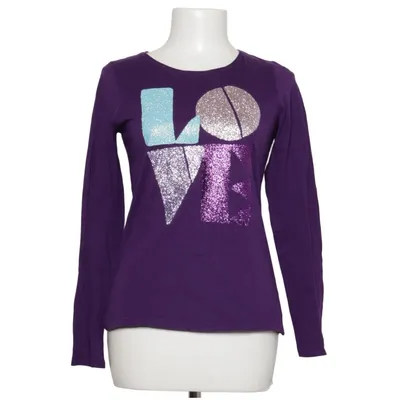 Långärmad t-shirt (Lila, Flerfärgad) från Lands' End Bomull
