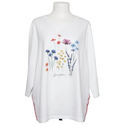 Långärmad t-shirt (Vit, Flerfärgad) från Walbusch Bomull, Elastan