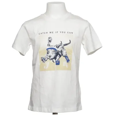 T-shirt (Wit) van Kanz Katoen