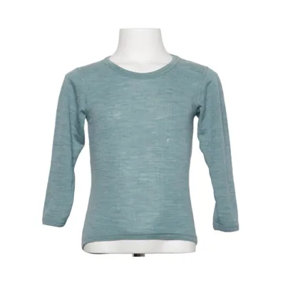 Long sleeve T-shirt (Blue) from Joha Merino wool
