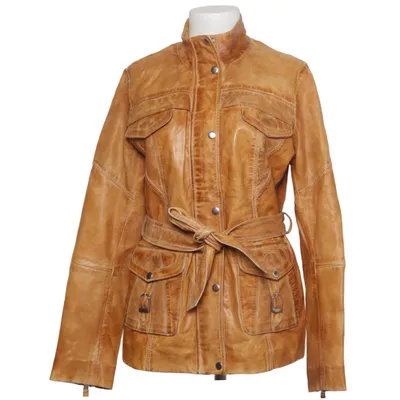 Lederjacke (Braun) von 7 eleven Baumwolle, Leder, Polyester