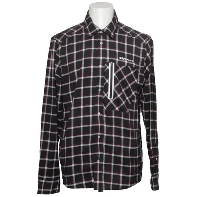 Flanellen overhemd (Zwart, Wit, Rood) van Gonso Elastaan, Polyester