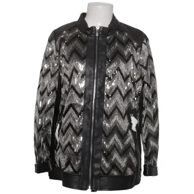 Jakke (Sort, Sølv, Flerfarvet) fra Judith Williams Polyester, Polyurethan, Viscose