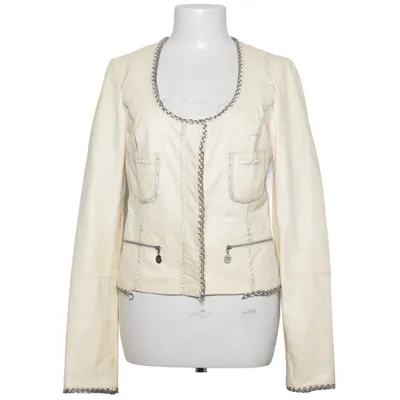 Läderjacka (Beige) från Patrizia Pepe Skinn, Silke