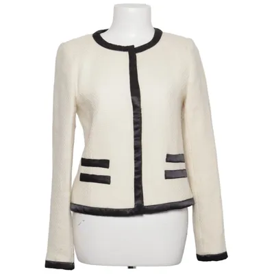 Jakke (Hvid, Sort) fra Hallhuber Polyester, Uld