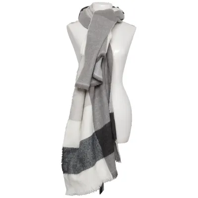 Scarf (Gray, Black, White) from Zara Accessories Acrylic