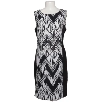 Dress (Black, White) from Dressbarn Elastane, Polyester