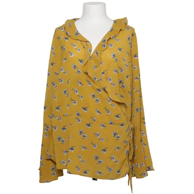 Blouse portefeuille (Jaune, Multicolore) de Glamorous Curve Polyester