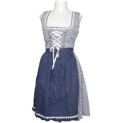 Dirndl (Blå, Vit) från Waldschütz Bomull