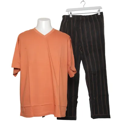 Pyjama (Schwarz, Orange) von Giani Feroti Baumwolle
