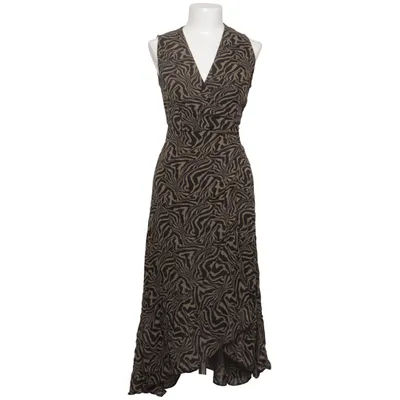 Wickelkleid (Beige, Schwarz) von Ganni Viskose