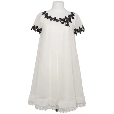 Klänning (Vit, Svart) från Scee by Twinset Bomull, Polyester