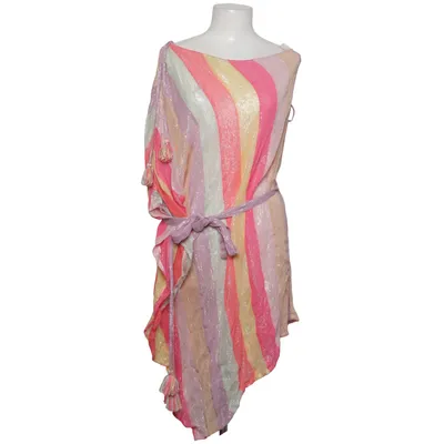 Strandkjole (Pink, Lilla, Gul, Flerfarvet) fra Sundress Metallfiber, Viscose