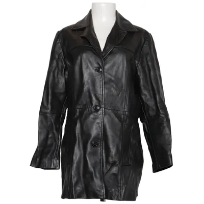 Leather coat (Black) from Gipsy by Mauritius Leather, Polyester