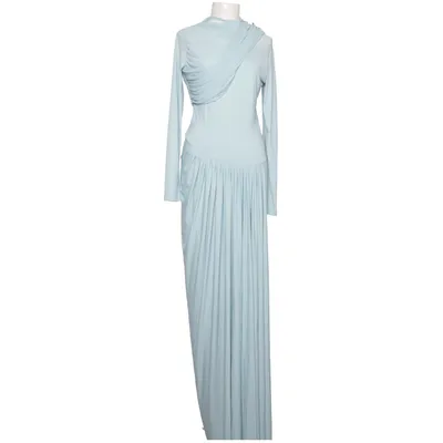 Abendkleid (Blau) von Miss Rosier Elasthan, Polyamid