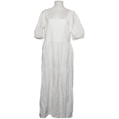 Kjole (Hvid) fra Uniqlo Bomuld, Linned, Viscose