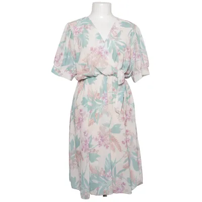 Wrap dress (White, Multicolored) from Zauberstern Elastane, Polyester, Viscose
