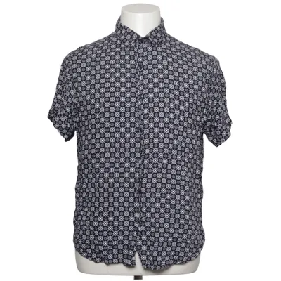 Short sleeve shirt (Blue, White) from Denim & Flower Viscose