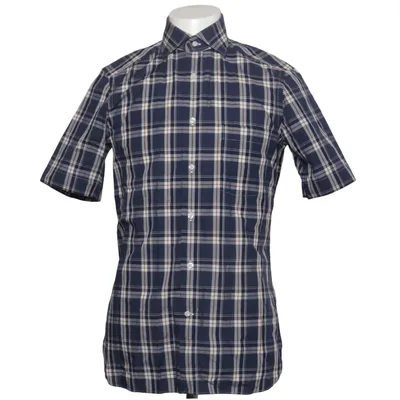 Kortærmet skjorte (Blå, Hvid, Brun) fra Zegna Bomuld