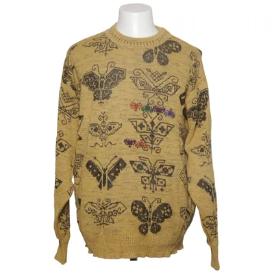 Sweater (Gul, Flerfarvet) fra Carlo Colucci Akryl, Bomuld, Polyamid, Viscose