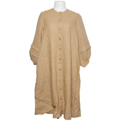 Klänning (Beige, Vit) från Notperfectlinen Linne