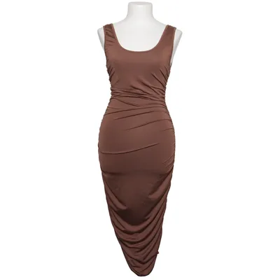 Dress (Brown) from SBetro Elastane, Polyester