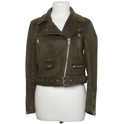 Veste de motard (Vert) de Zara Basic Outerwear Élasthane, Polyester
