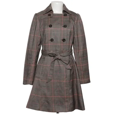 Trench-coat (Gris, Rose) de H&M Élasthane, Polyester, Viscose