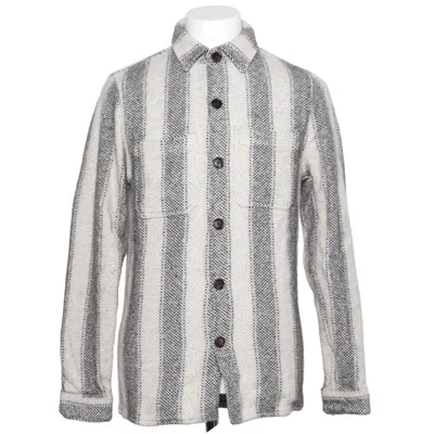Surchemise (Gris, Blanc) de Profuomo Acrylique, Coton, Polyester, Laine