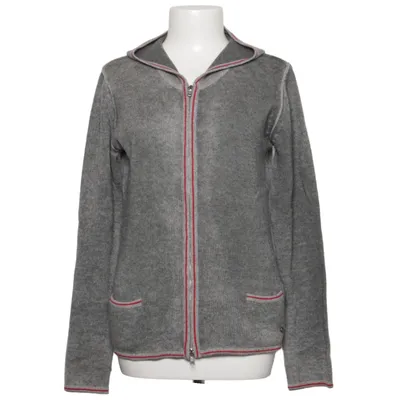Hoodie (Gray, Red) from Grace Cashmere, Wool