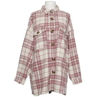 Överskjorta (Rosa, Vit) från Gina Akryl, Polyamid, Polyester, Viskos