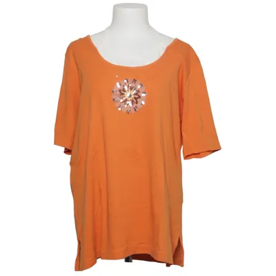 T-shirt (Orange, Blanc) de Meine GröBe Coton