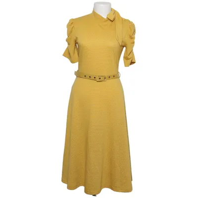 Wrap dress (Yellow) from Voodoo Vixen Cotton, Polyester